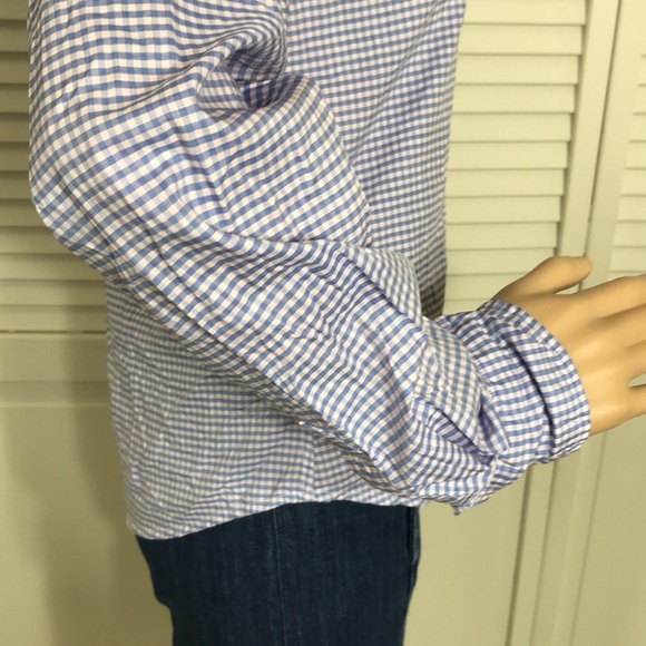 Frank & Eileen Barry Checkered Button-Down Purple Shirt XS - Picture 8 of 14